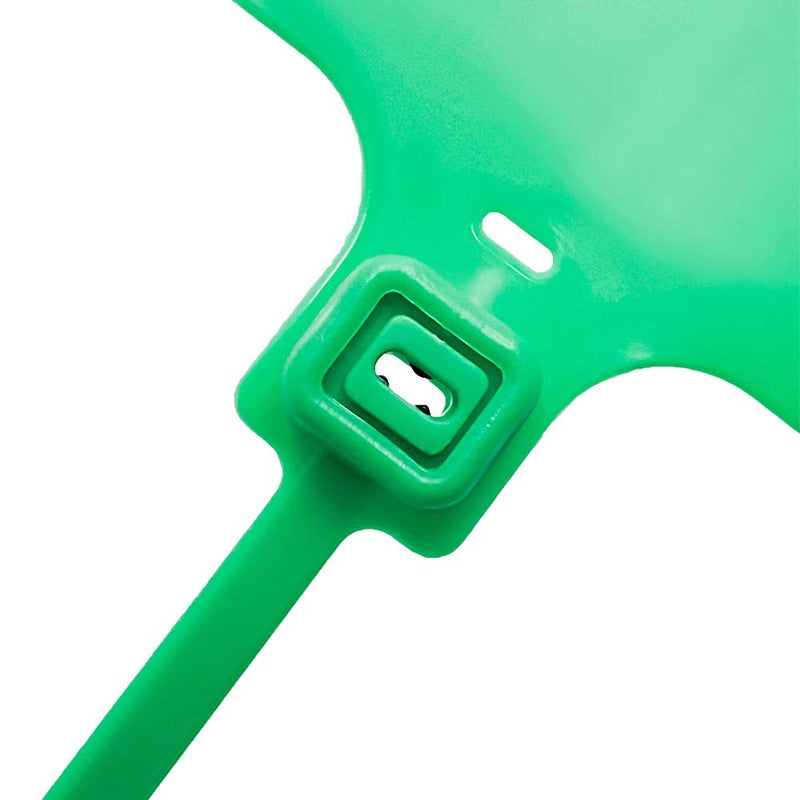 XF-Vel Plastic Seals Shipping Tags Logistics Use Big Sign Tie Large Label Tie, 255mm Total Length, Package of 100pcs (Green) - Image 5